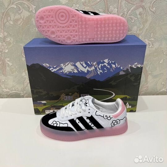 Кроссовки женские Adidas Samba Hello Kitty