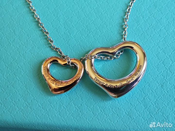 Подвеска Tiffany&Co. Open Heart AG925 / AU750