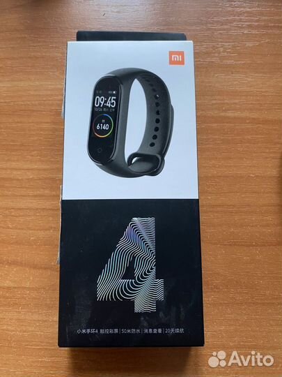 Фитнес браслет xiaomi mi band 4 черный