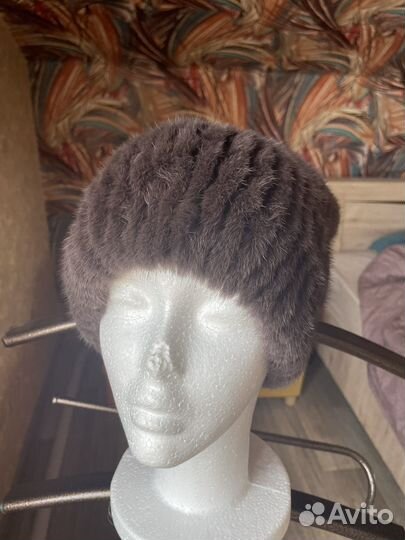Шапка норковая женская