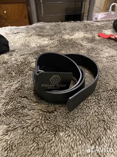 Ремень кожаный ralf ringer, philipp plein