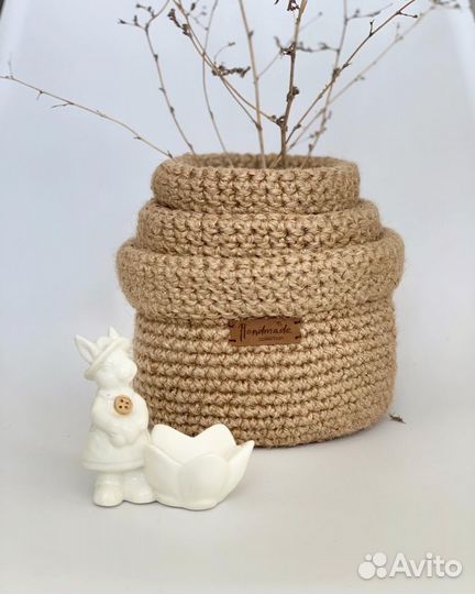 Кашпо, набор корзин, подарок на 8 марта