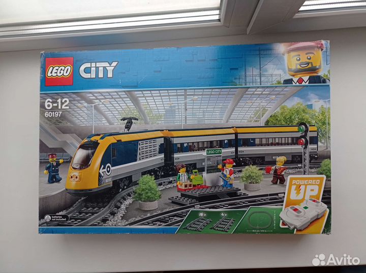 Lego City поезд с доп.рельсами и стрелками
