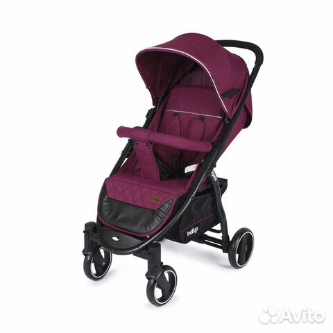 Коляска прогулочная Indigo sigma бордовый