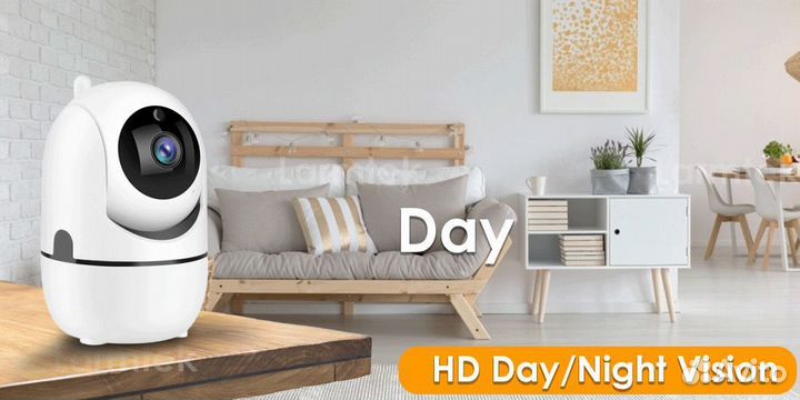 Видеонаблюдение Wifi внутренняя камера, видеоняня