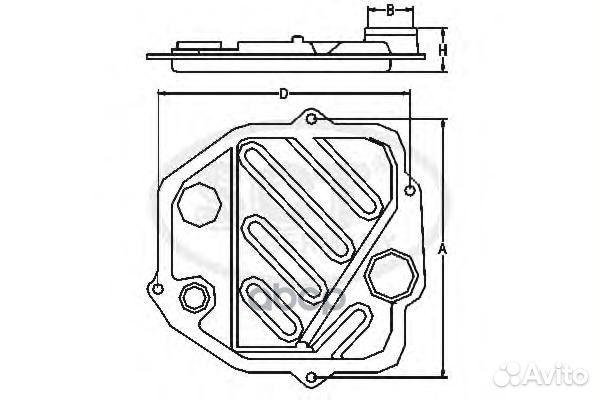 Фильтр АКПП TOY camry (V30) 3.0 01-06/ (V40) 2.4