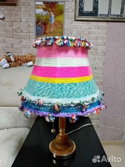 Лампа настольная. Торшер. Абажур ручная работа