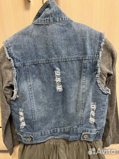 Джинсовая жилетка