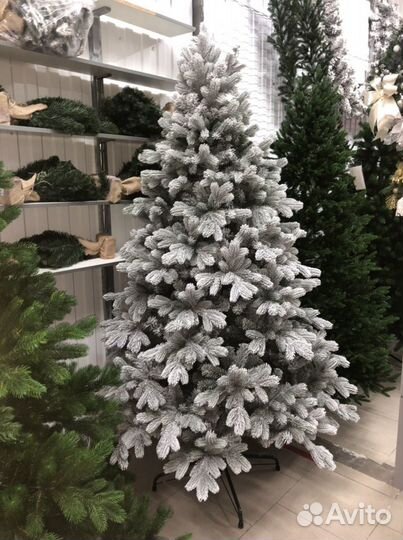 Ель искуственная литая заснеженная