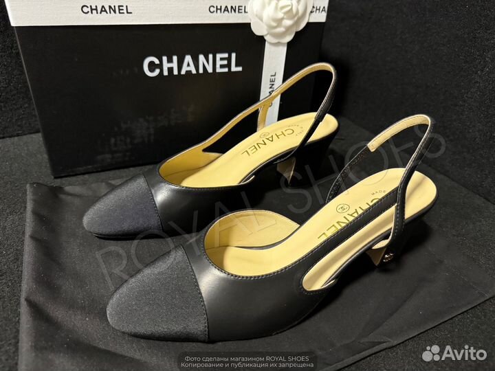 Туфли женские Chanel на каблуке 6.5 см