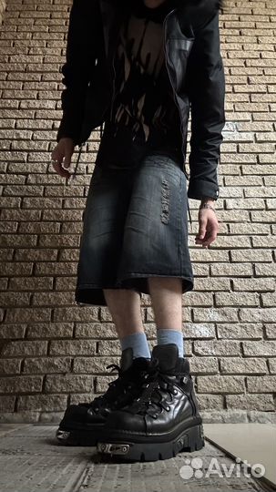 Шорты широкие бриджи type Balenciaga jaded