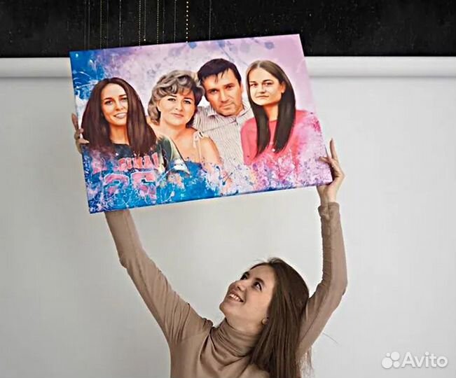 Портрет по фото 30на40 см