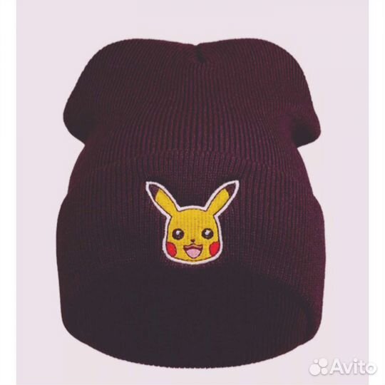 Трикотажная шапка в стиле Хип-Хоп (Пикачу)