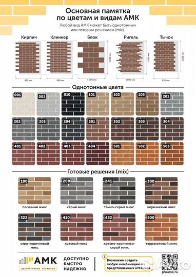 Фасадные панели амк