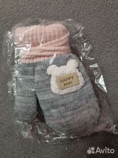 Варежки зимние детские