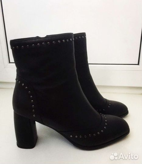 Ботильоны из натуральной кожи