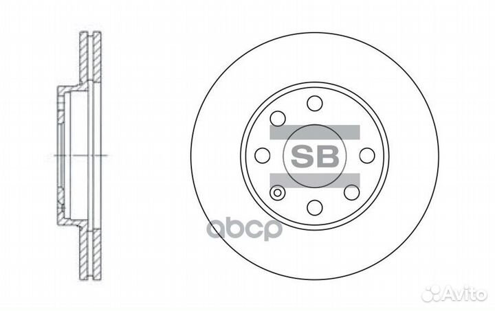 Диск тормозной SD3004 Sangsin brake
