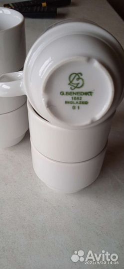 Кофейные чашки, 8штук, без блюдечек