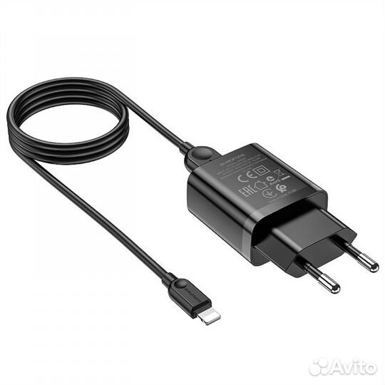 Сетевое зарядное устройство Borofone BA52A, USB, 2