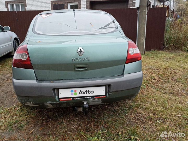 Renault Megane 1.6 МТ, 2005, битый, 196 800 км