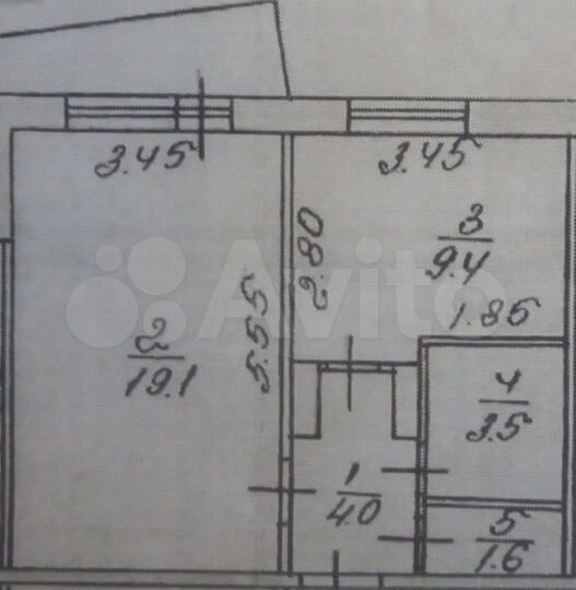 1-к. квартира, 41 м², 2/5 эт.