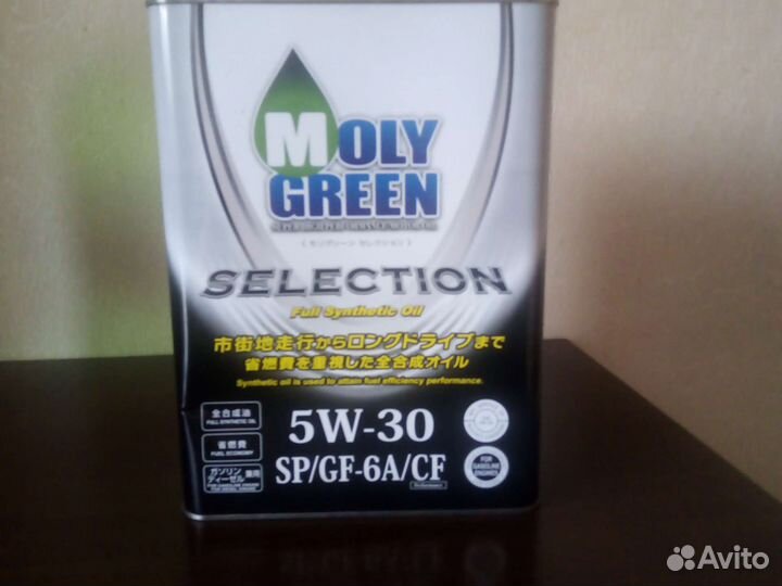 Масло моторное moly Green 5w30 sp GF6a cf