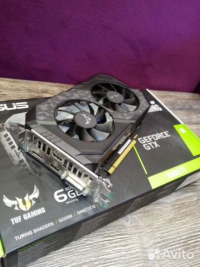 Видеокарта asus tuf 1660 ti 6Gb