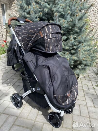 Коляска бабало 2023 г (золотая полоса )