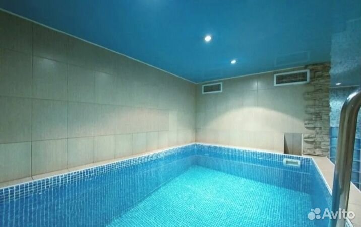 Сауна с горячим бассейном