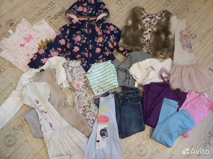 Одежда для девочки пакетом размер 98