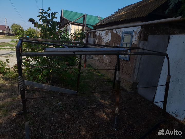 Тент и половина каркаса от газели