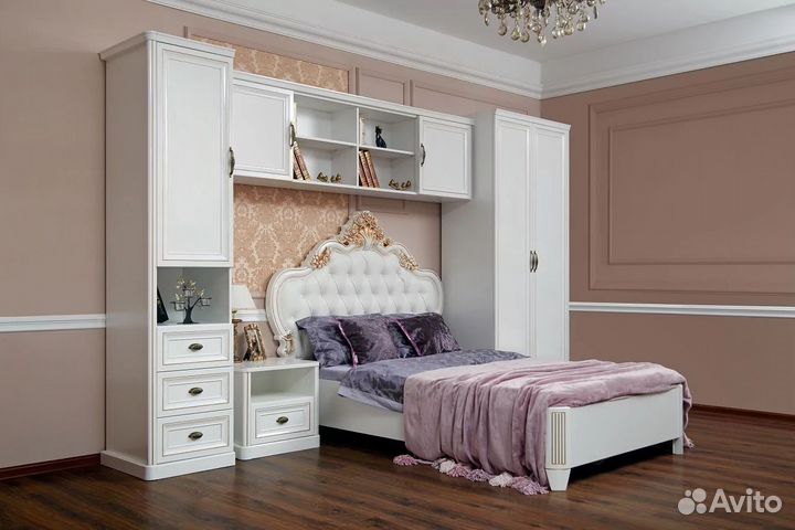 Детская спальня Натали белый глянец