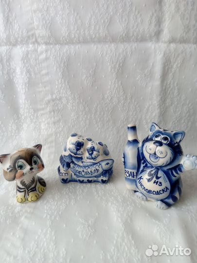 Фигурки, статуэтки котов. Керамика