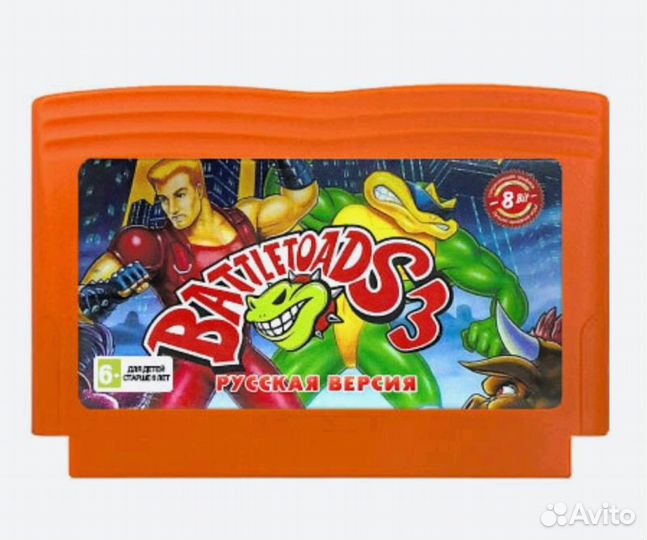 Картридж Денди battle toads 3 (Battletoads & Doubl