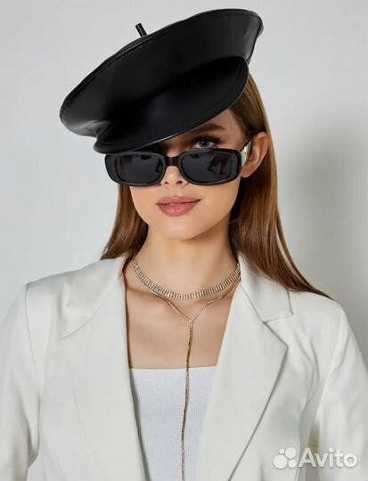 Берет женский осенний кожаный и экокожи