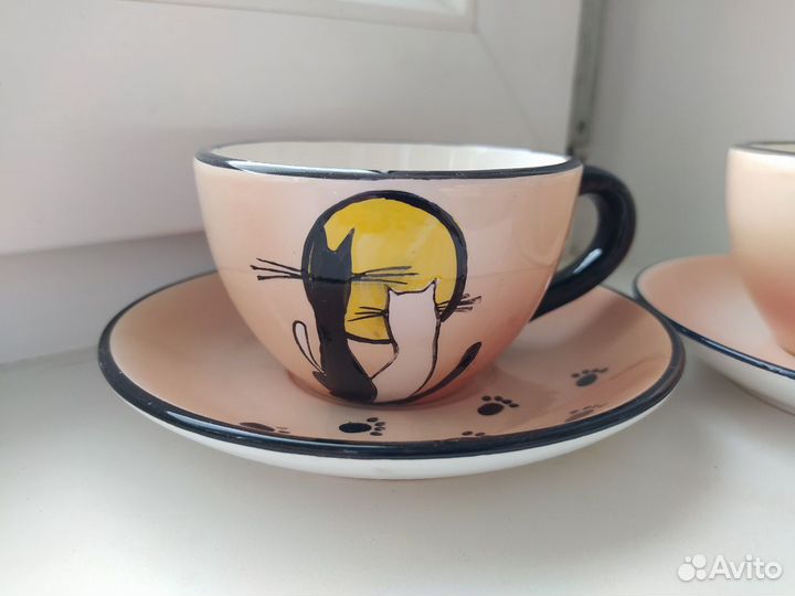 Чайная пара Влюбленные кошки