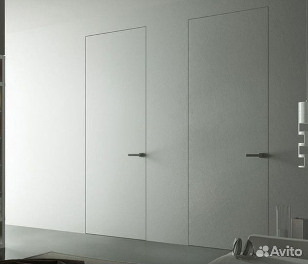 Скрытые двери под отделку