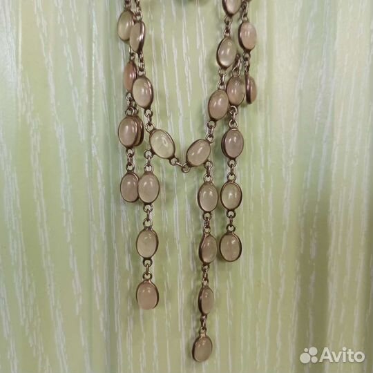 Серебряные колье, серьги, кольцо 925 пр, винтаж