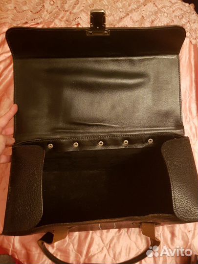 Ретро сумка для фототехники из натуральной кожи