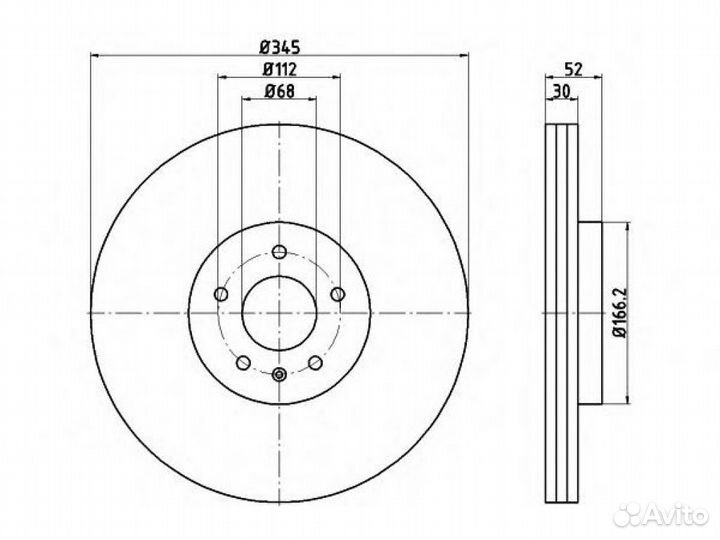 Диск тормозной textar A4 B8; A5 8T; Q5; A6 C7