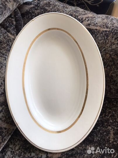 Блюдо зик большое овальное СССР