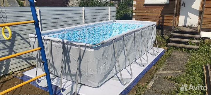 Огромный Каркасный Бассейн 404х201х100 Новый