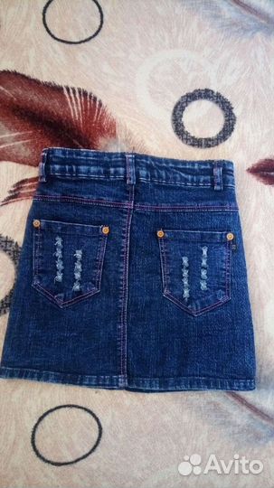 Юбка джинсовая