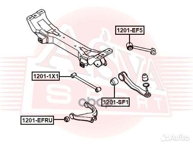 Сайлентблок верхнего рычага подвески зад прав