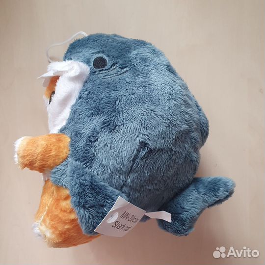 Мягкая игрушка Кот-Акула 25 см