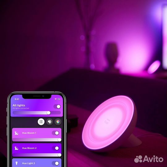 Лампа декоративная светодиодная Philips Hue Bloom