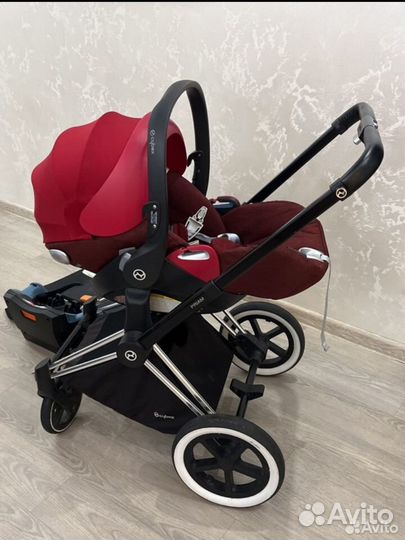 Автолюлька cybex cloud q plus с базой isofix