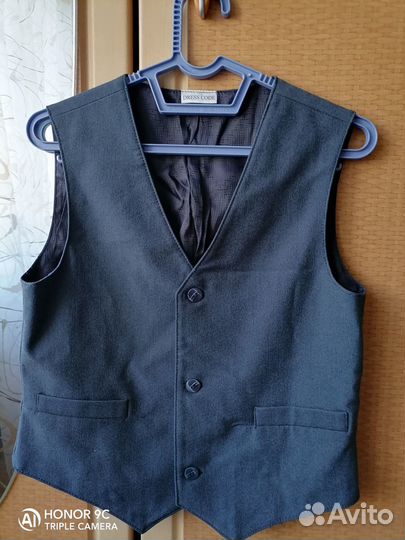 Жилетка для мальчика школьная рост 128