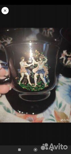 Чайно кофейный сервиз чёрный