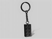 Лего брелок кубик черный
